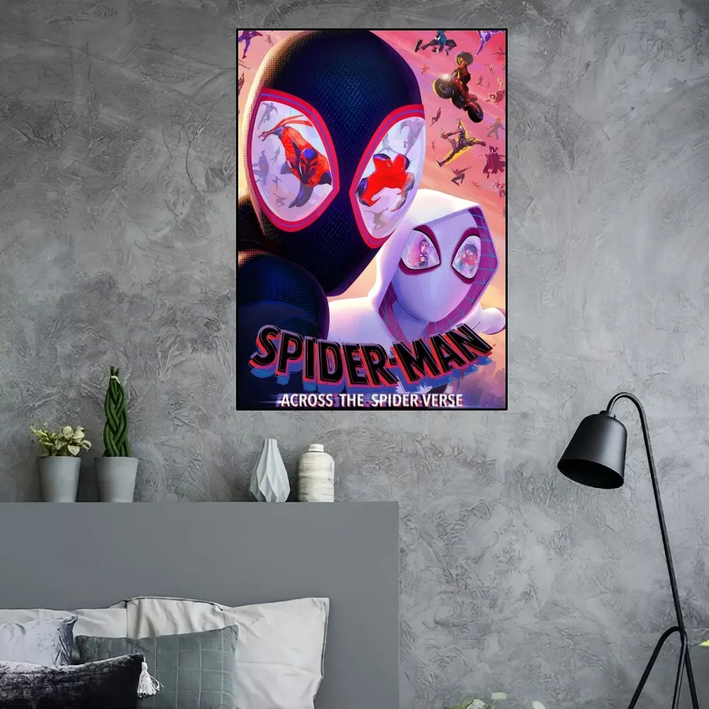 S-Spider-Man Across S-Spider-Verse Poster Home Room Decor Aesthetic Art Wall Painting Stickers