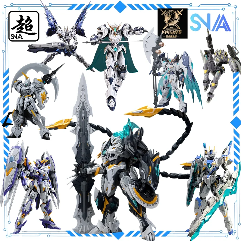 [Em Estoque] SNAA Original 1/144 Série Cavaleiros da Mesa Redonda Spirit Gun - Lan Malok Modelo de Mech Móvel Montado Brinquedo Presente