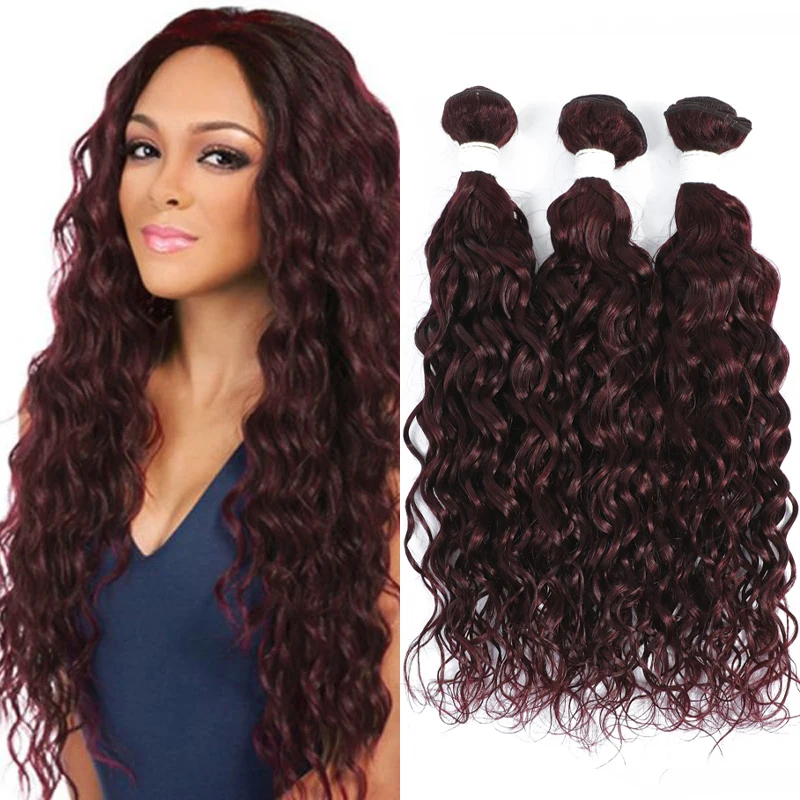 Water Wave Human Hair Bundles SOKU 8-26Inch Brazilian 100% Blonde Brown Human Hair Weave Bundles Remy 3/4 PCS Bundles Deals