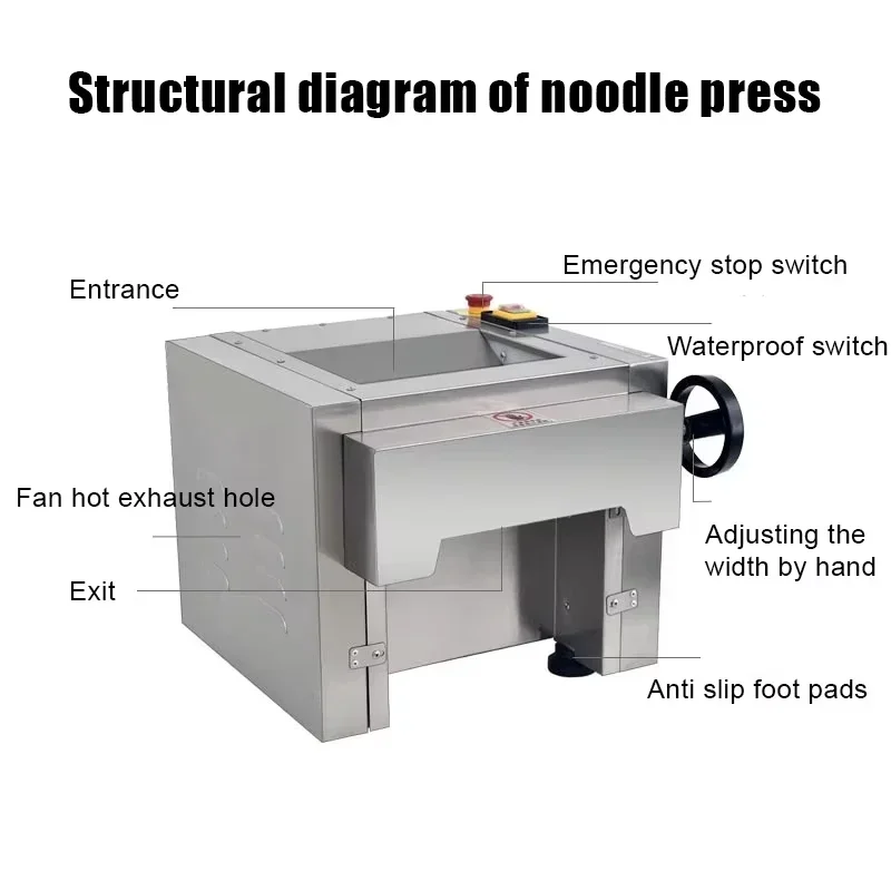 PBOBP Fresh Noodle Maker Electrical Noodles Dough Pressing Noodle Making Machine Food Machines For Pasta Maker