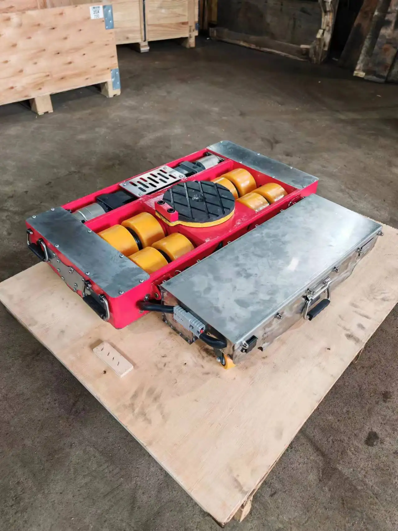 20T 60T Electric Tank Trolley Pallet Truck Remote Operated Moving Roller Skate for Cargo Rigger Moving Skates New for Restaurant