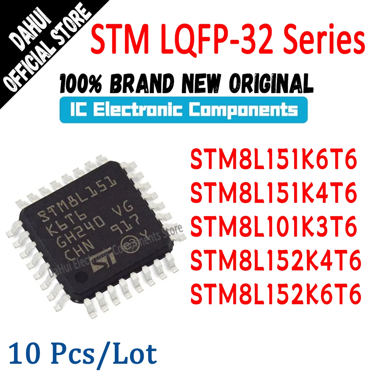 

STM8L151K6T6 STM8L151K4T6 STM8L101K3T6 STM8L152K4T6 STM8L152K6T6 STM8L151K6 STM8L151K4 STM8L101K3 STM8L152K4 STM8L152K6 IC MCU