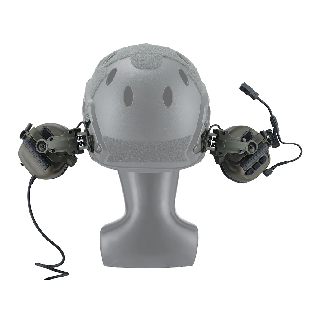 SALE Tactical Headset Pickup and Noise Reduction Head Wearing /helmet Version  Shooting Earphone Communication Intercom Earphone