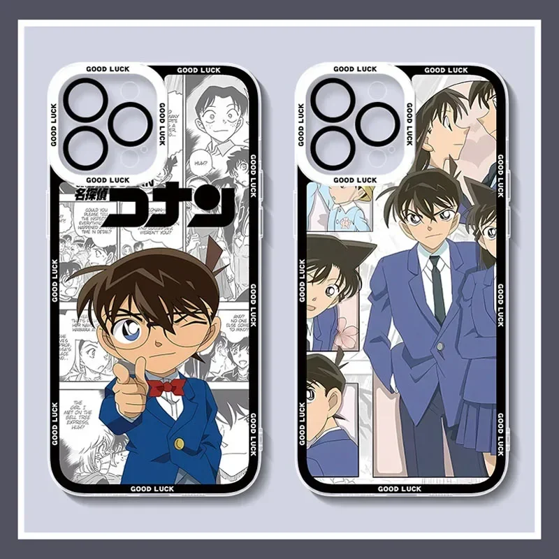 Detective Conan Soft Silicone Case For Samsung Galaxy A04 A04S A04E A13 A33 A53 A73 A12 A22 A32 A52 A52S A72 A51 A71 Clear Cover