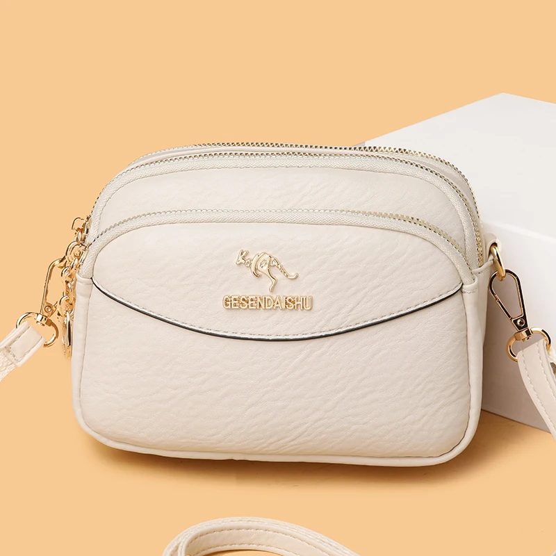 New Trendy Vegan Leather Shoulder Bags Women's Crossbody Purse with Metal Chain Strap & Inner Zipper Pocket, Evening Party Bags
