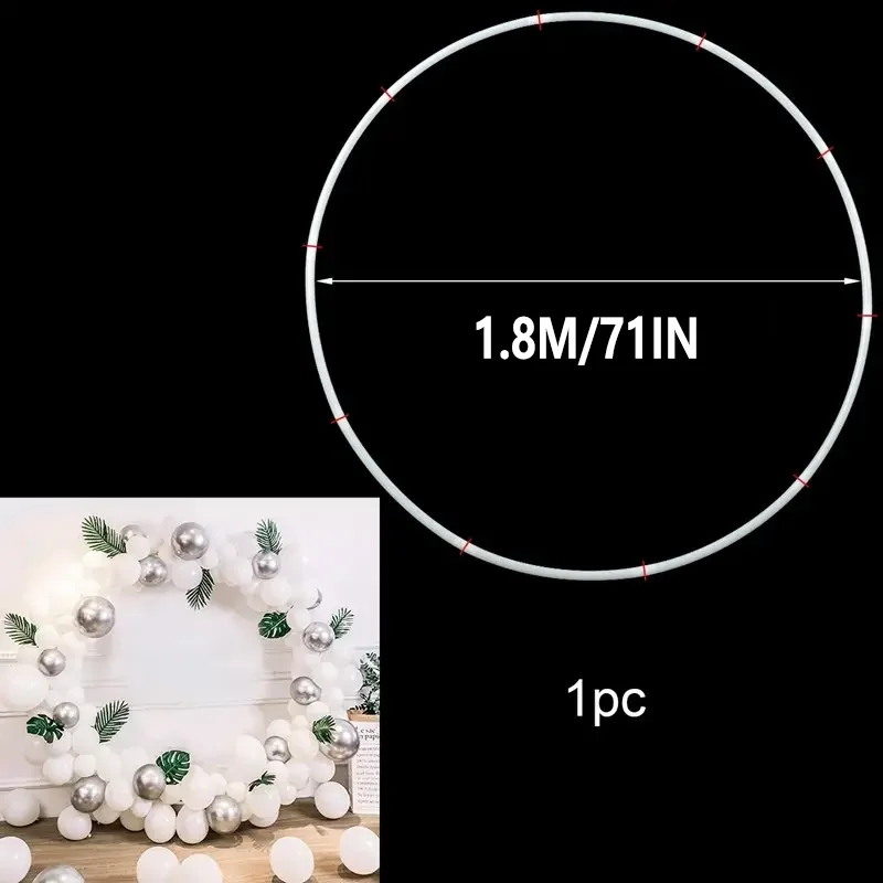 1.5/2/2.2M Metal Gold Iron Ring Balloon Support 1/1.5/1.8M Plastic Ring Balloon Party Support