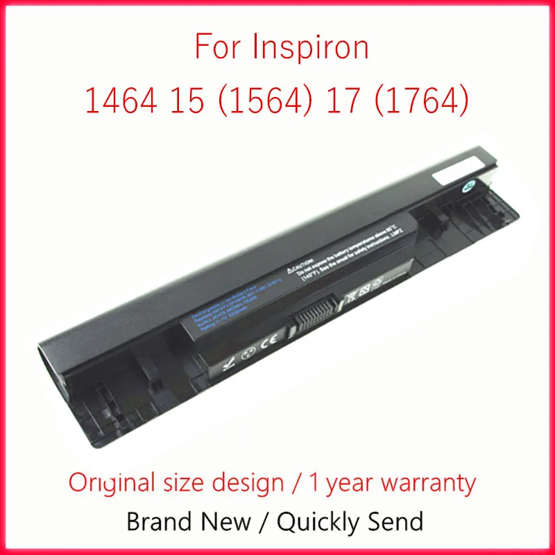 

Laptop Battery For DELL Inspiron 1464 15 (1564) 17 (1764) 05Y4YV 0FH4HR 451-11467 5YRYV 9JJGJ JKVC5 NKDWV TRJDK