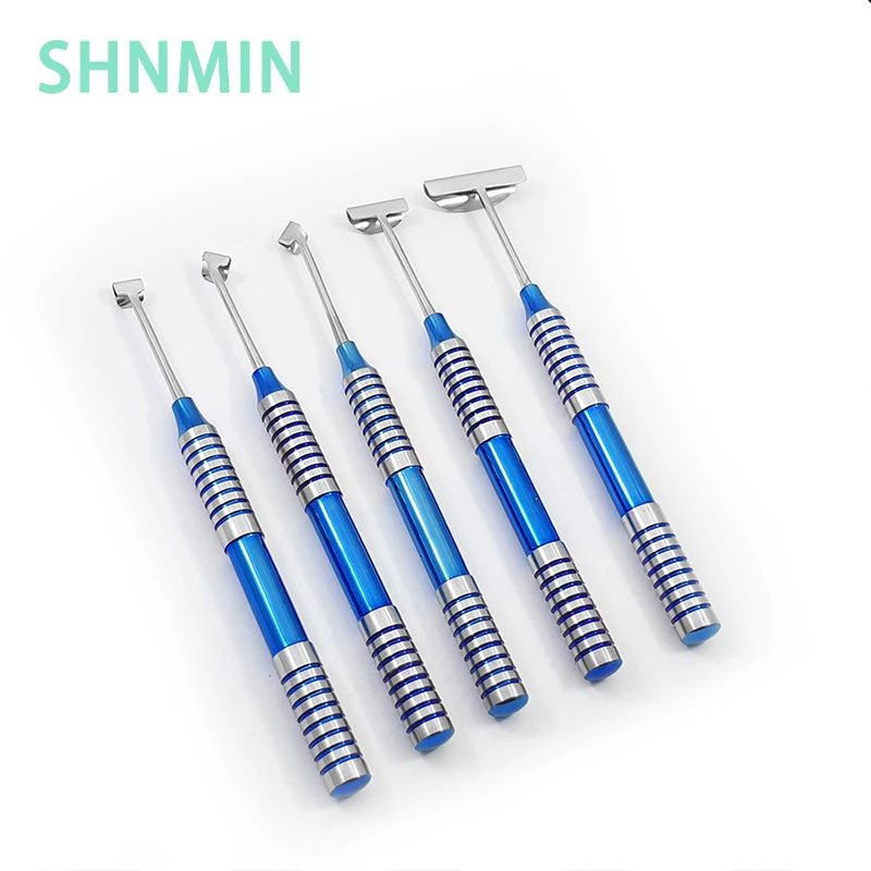 

5pcs Dental Surgical Lingual Flap Tool Periosteal Reducer Incision Periosteal Separator Implant Soft Brushing Kit