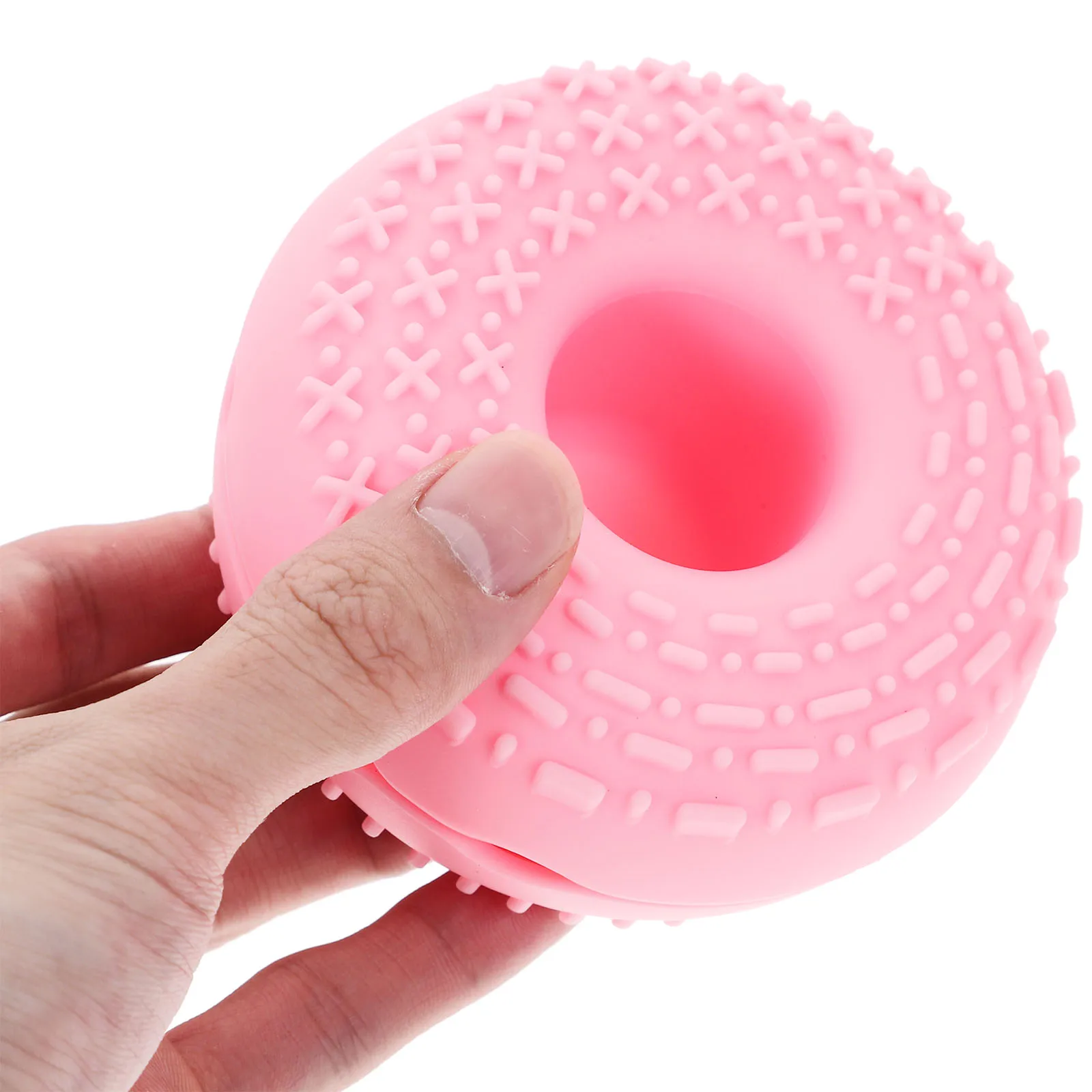 

Silicone Makeup Cleaner Pink Bowl Cleaning Drying Storage Travel Size Soft Make Up Sponge Cleaner Surface Brush Mats