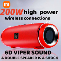 Xiaomi Bluetooth Speaker High Quality High-power Portable Bass Outdoor Wireless Audio 3D Surround 200W Bluetooth Speaker Tws/FM