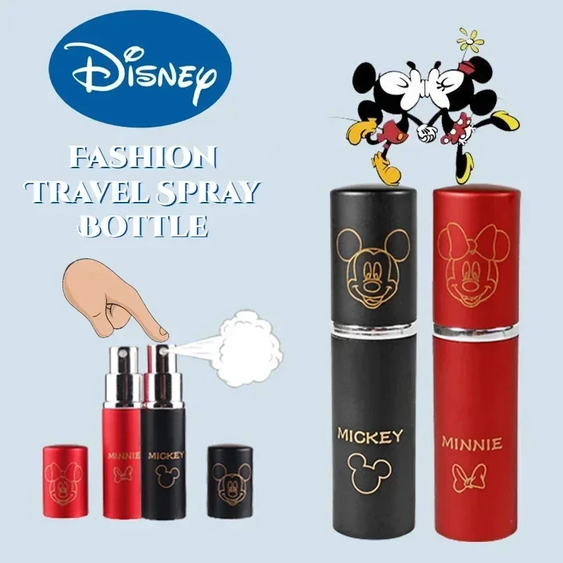 10ml Mickey Minnie Refillable Bottles Cartoon Perfume Atomizer Mini Empty Spray Bottle Portable Girls Gifts