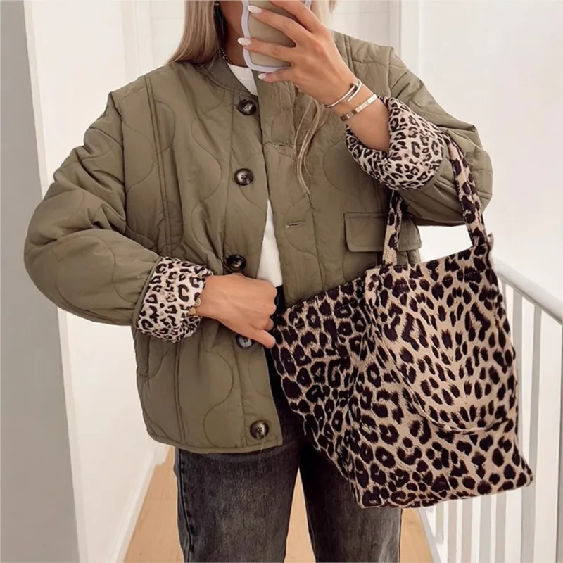 

Women's Cotton Coat Single-breasted Long-sleeved Women's Coat Winter Casual Fashion Comfortable Retro Casual Coat Jacket