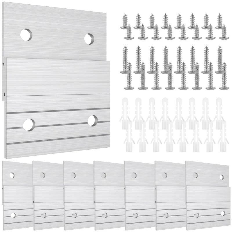 8 Pairs French Cleat Picture Hanger Heavy Duty Aluminum Z-Clamps