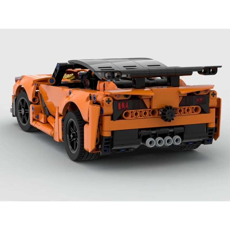 

MOC-76066 Новый классический культовый спортивный суперкар, модель строительного блока, 734, детали, креативная игрушка в подарок на день рождения для мальчиков и детей