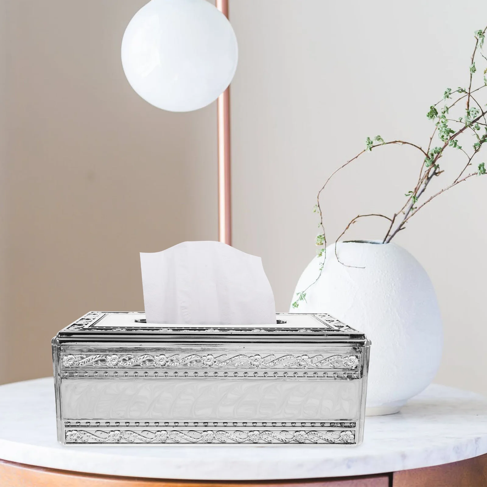 

Acrylic Tissue Box Cover Paper Towel Storage Dispenser Napkin Holder Organizer Home Office European Style Simple Design