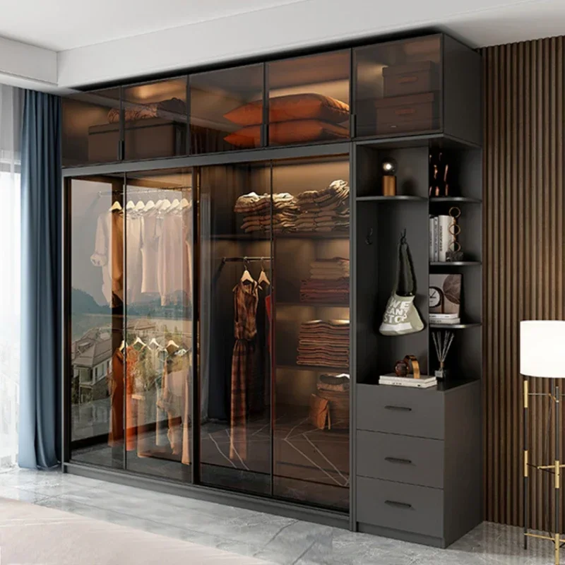 Open Closets Cabinet Modern Ropero Armable De Ropa Shelf Shelve Wardrobes Organizer Underwear Nordic Storage Bedroom Furniture