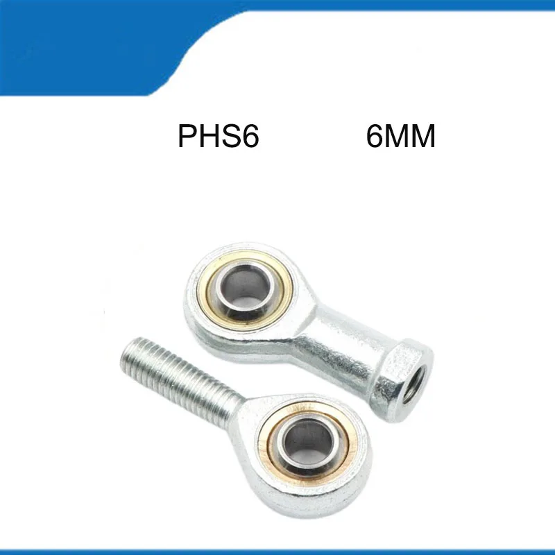 

Sell Hot High Quality Corrosion Resist PHS6 6MM 2PCS Metric Fish Eye Rod Ends Bearing Female Thread Ball Joint Right Hand