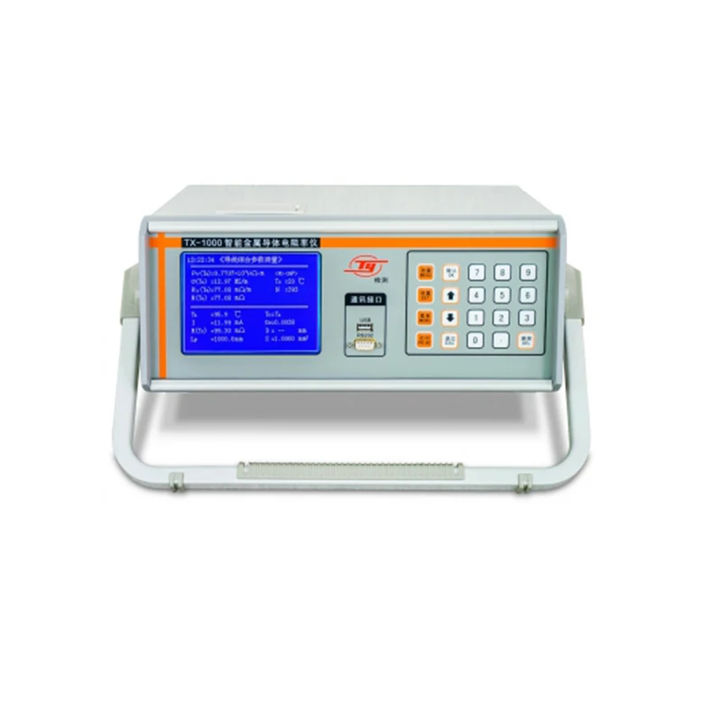 TX-1000A Intelligent Metal Resistivity Measuring tester for metal wire, bar  materials stranded wires and cables.