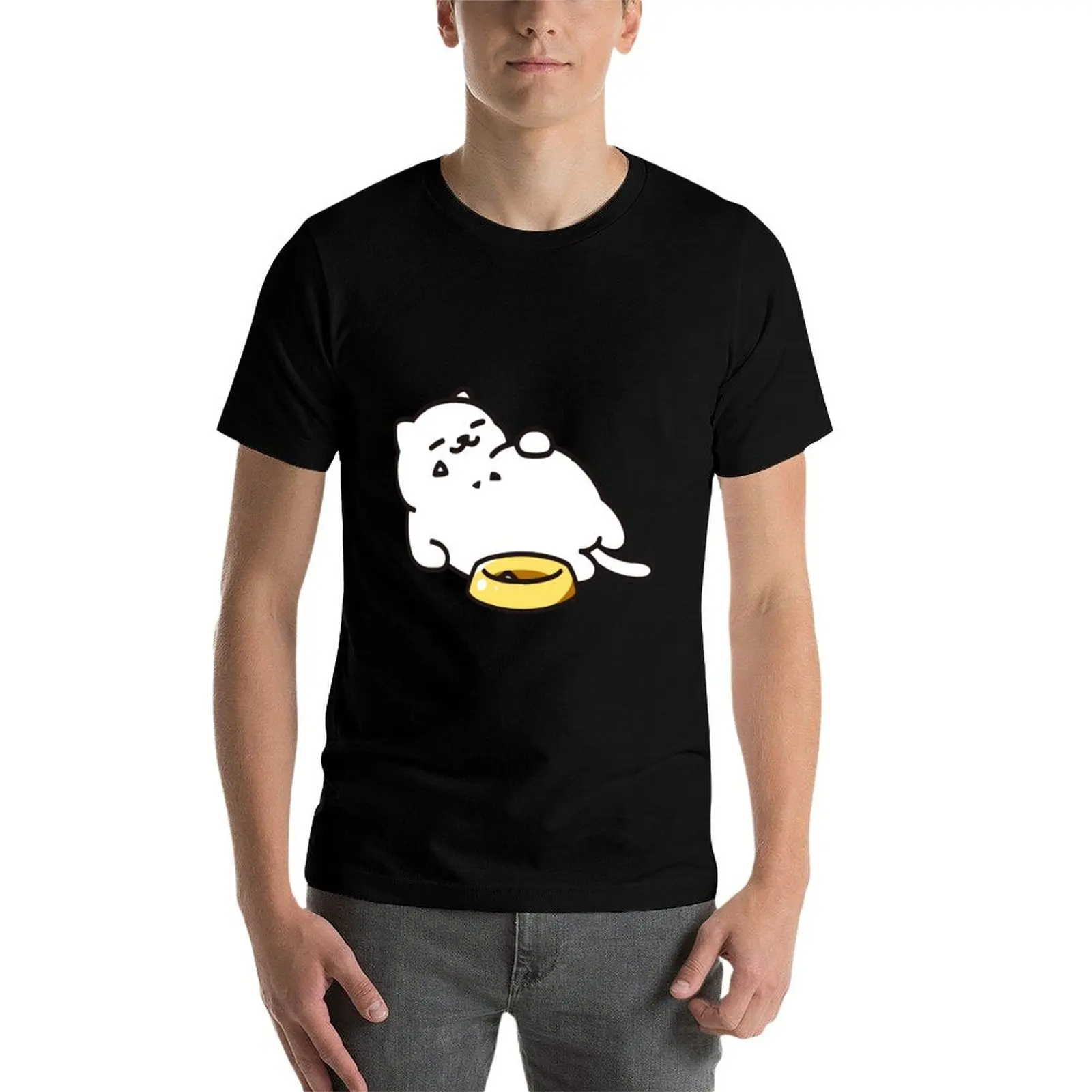 

Neko atsume - Tubbs cat T-Shirt cotton t shirt man man t shirt heavy cotton man t shirt luxury T-Shirt