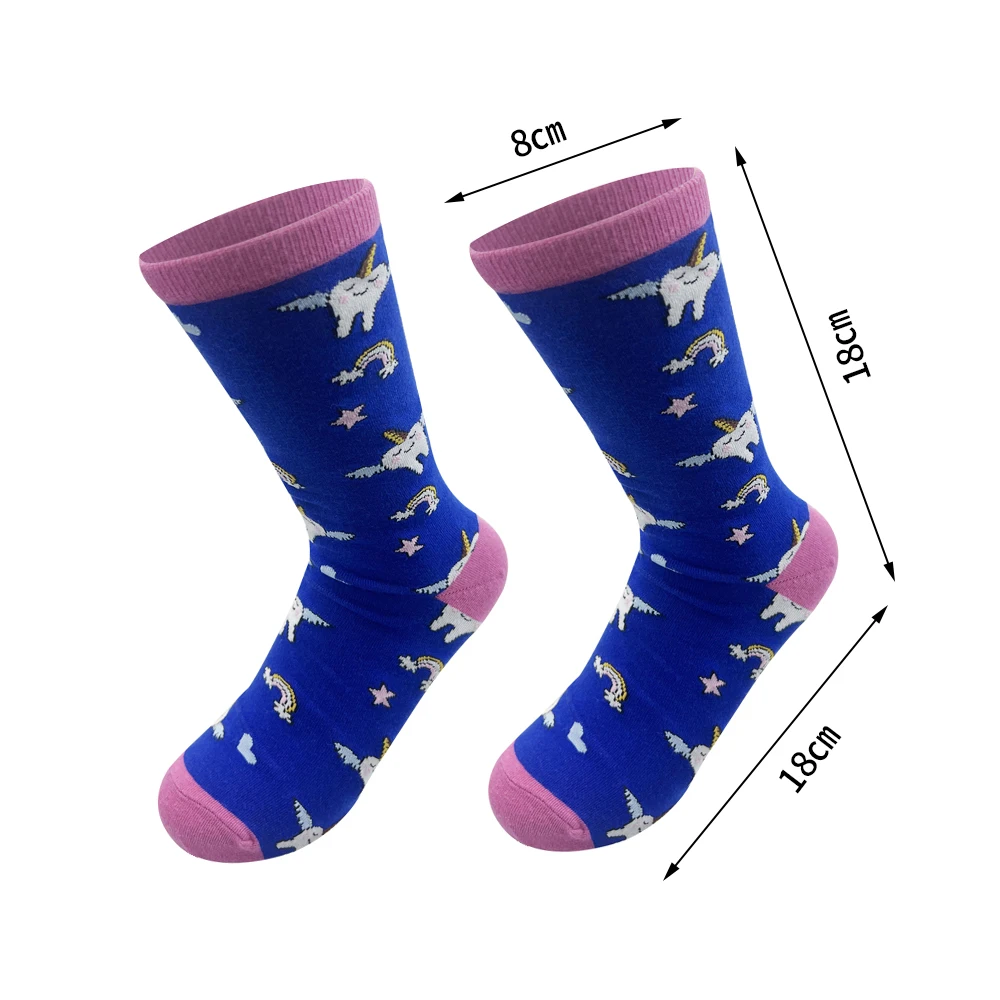1Pair Cute Tooth Art Pattern Socks Breathable Comfortable Men Women Sports Stockings Printed Kawaii Funny Hosiery Dentistry Gift - Image 6