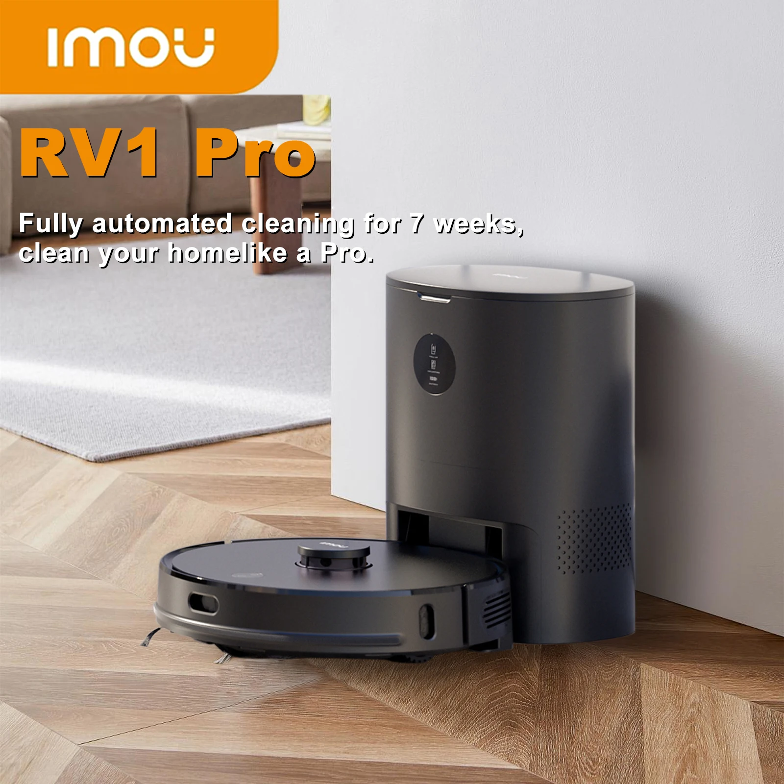 IMOU RV1 Pro Storable Maps Robotic Vacuum Cleaner Robot Strong Suction Self-empty Sweeper Aspirador Friegasuelos Home Appliance