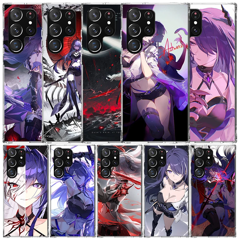 Honkai Star Rail Acheron Soft Cover for Samsung Galaxy S25 Edge S26 S24 S23 Ultra Phone Case S22 S21 Plus S20 FE Print Pattern S