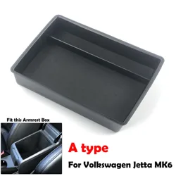 Car Styling Accessories Dedicated Central Armrest box Storage Tray Glove Box Pallet Case For For Volkswagen Jetta MK6 2012-2018