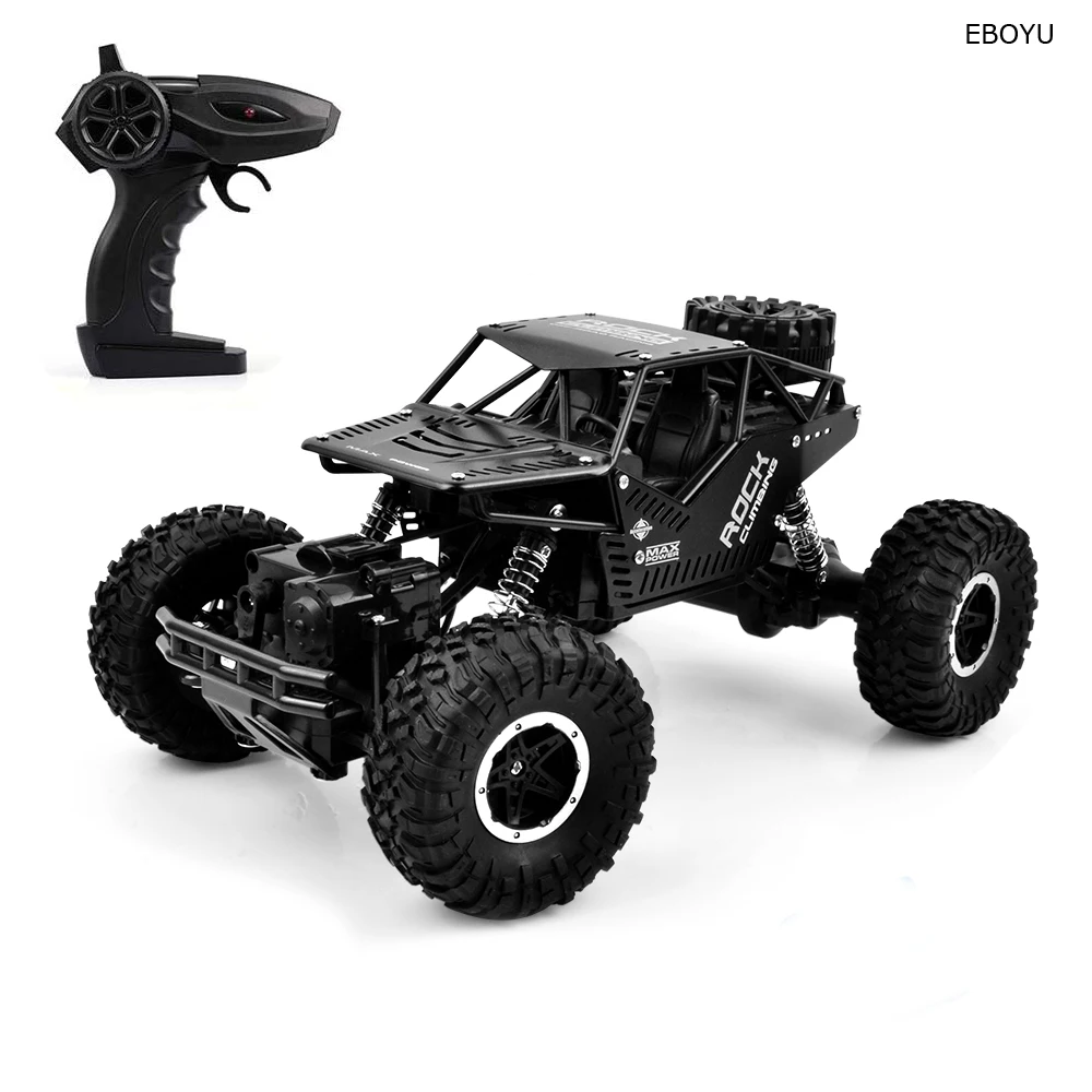 

EBOYU 008S RC Car 2.4Ghz 4WD Remote Control Car 1:16 RC Rock Crawler with Dual Motor All Terrain Off-Road Truck Climbing Car RTR