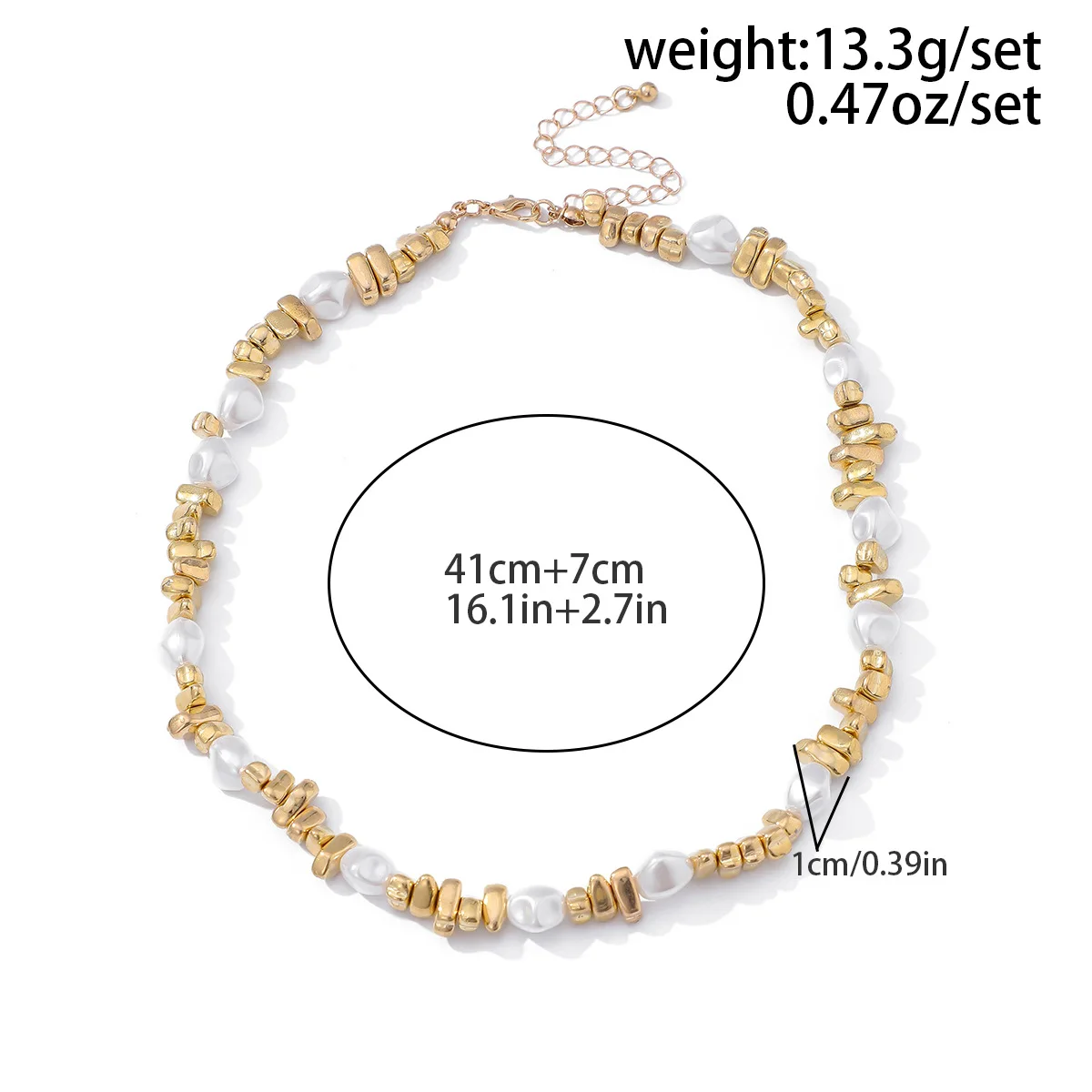 Retro Shaped Imitation Pearl Woven Collarbone Necklace 2025 Women's Simple Gold Color Sweet Girl Fashion Birthday Jewelry