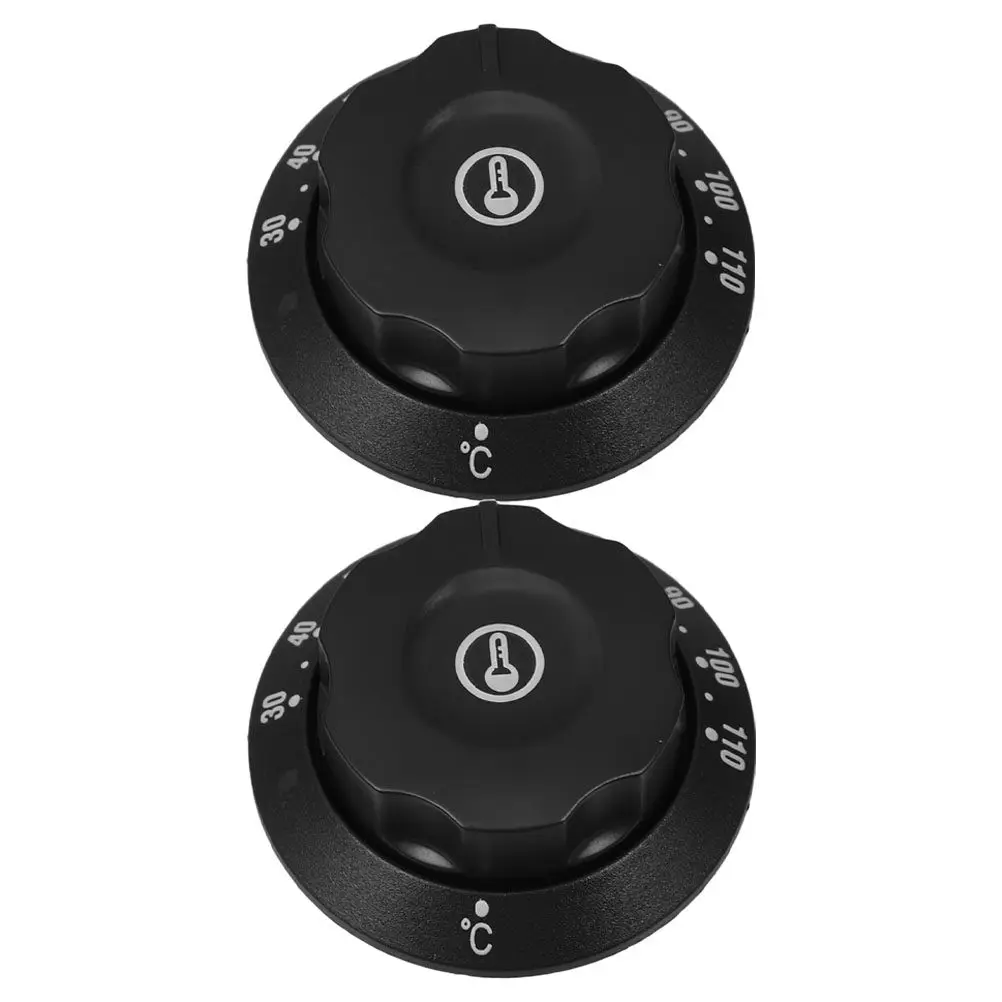 2Pcs Universal Kitchen Appliance Replacement Thermostat Knob Fryer Control Dial Gas Stove Electric Range Oven Fryer Control Dial