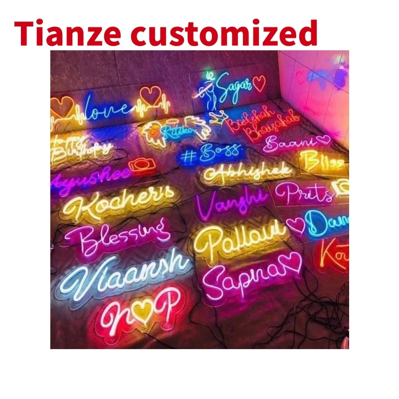 

(Customized) winbo hot selling custom lighting letters acrylic LED neon lights wedding neon sign party neon signs