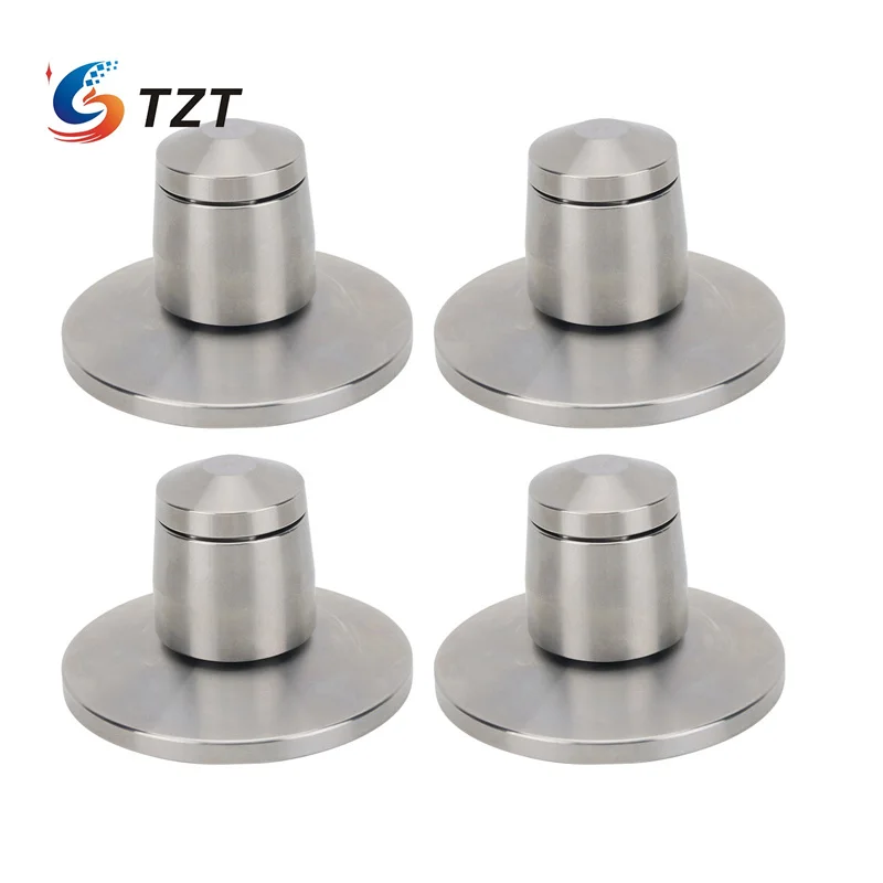TZT 3PCS/4PCS Speaker Spikes Feet Speaker Isolation Spikes (without/with Base) Shock Absorption for Speakers