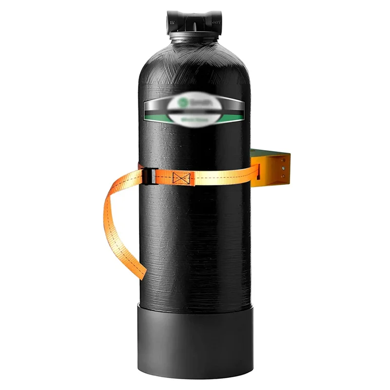 AT53 4PCS Propane Tank Holder Cylinder Wall Mounted Bracket Gas Cylinder Bracket Durable ABS Gas Cylinder With Screws Orange