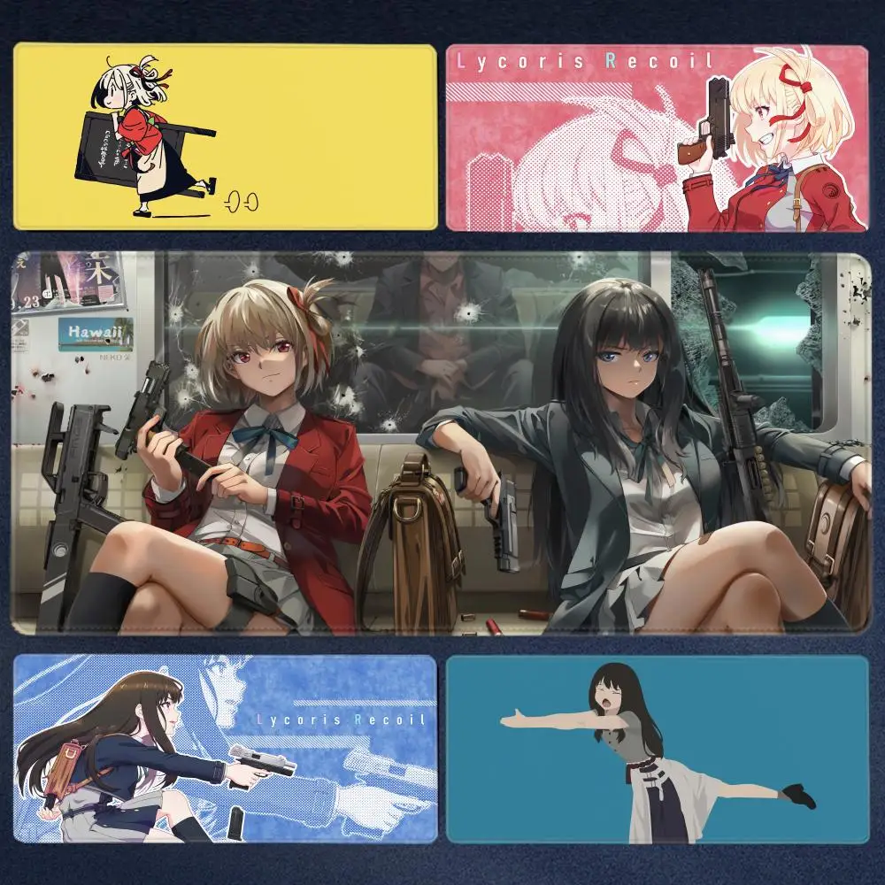 

Mouse Pad Kawaii Anime Lycoris Recoil Xxl Mouse Mats Gamer Keyboard Mausepad Gaming Accessories Desk Mat Large 900x400 Mause pad