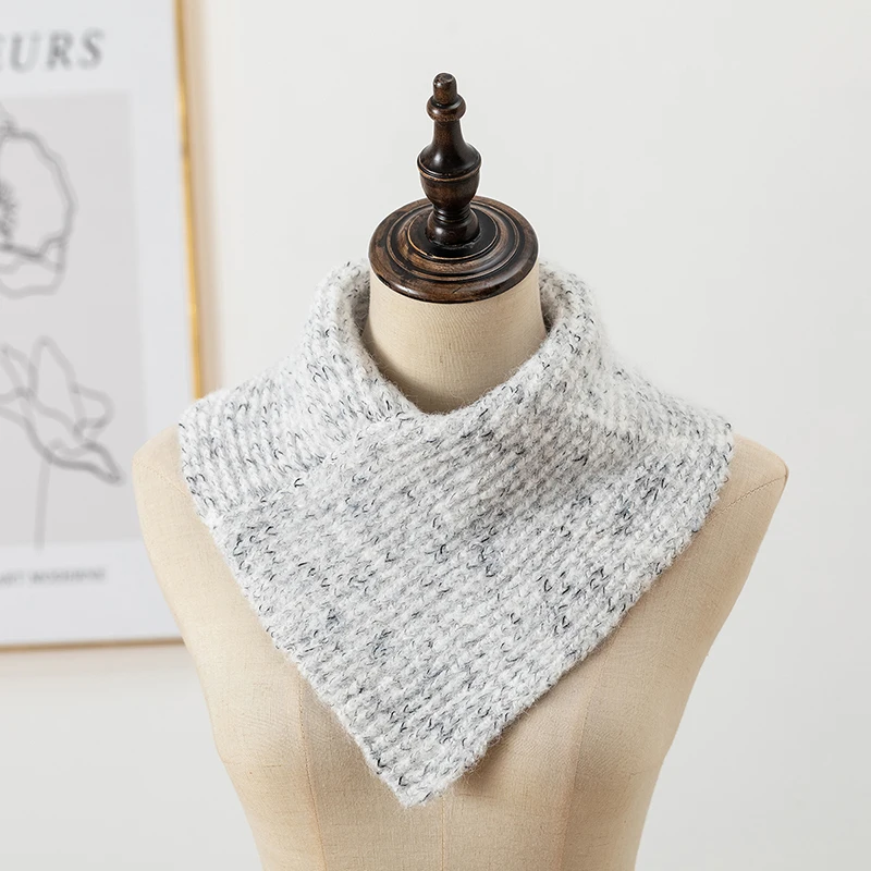 女性用フェイクカラースカーフリング,防風ネックプロテクション,レディースファッション,さまざまな色,冬,新品,28x30cm