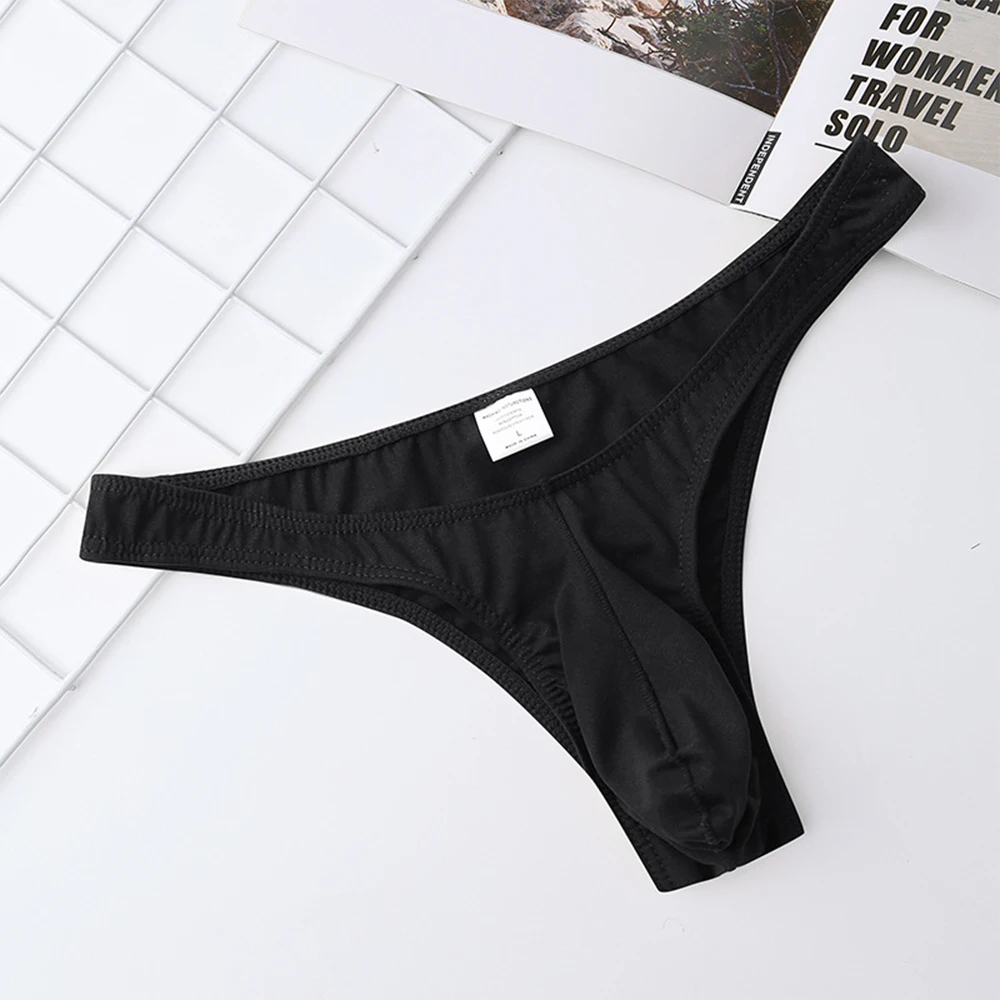 

Mens Sexy See-Through Thongs Sheath Underwear Ice Silk Underwear Breathable Underpants Soft G-String Male Sexy Panties Knickers