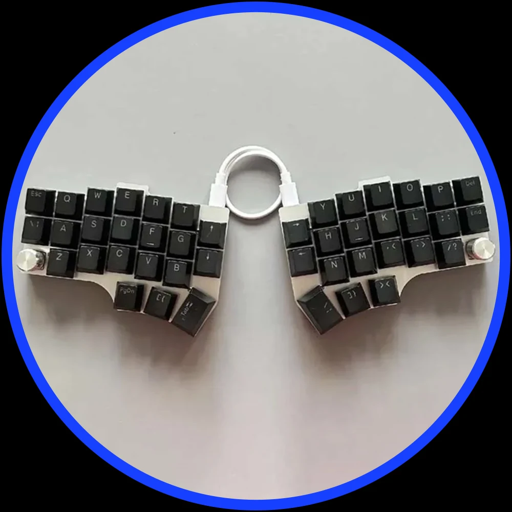 CORNE V4 Split Keyboard Wired With Knob Type-C Hot Swap QMK Support VIAL Ergonimic Split Keyboard Customize PC Gamer Accessories