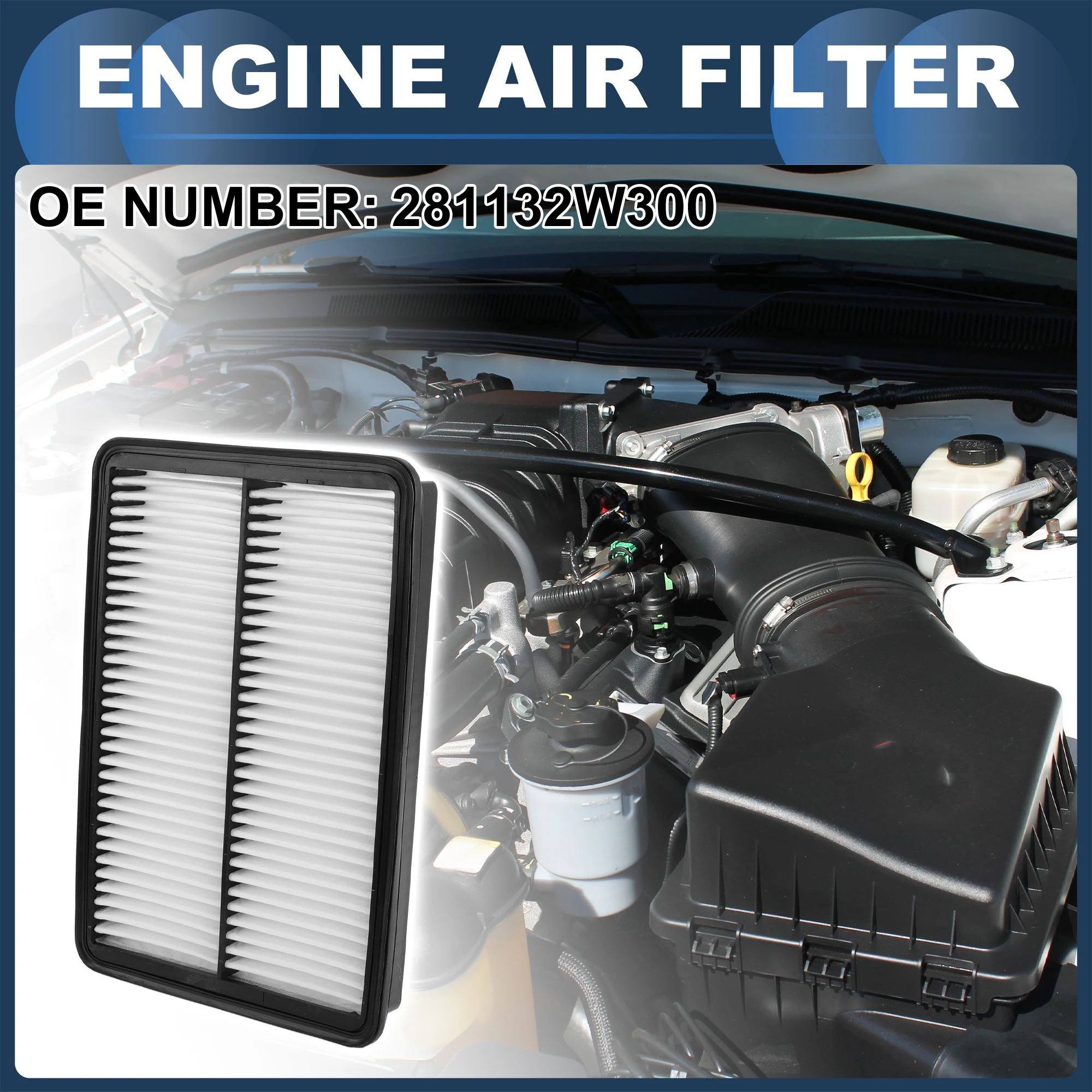 

X Autohaux автомобильный воздушный фильтр двигателя No 281132W300 для Hyundai Santa Fe Sport 2013-2017 1 шт.