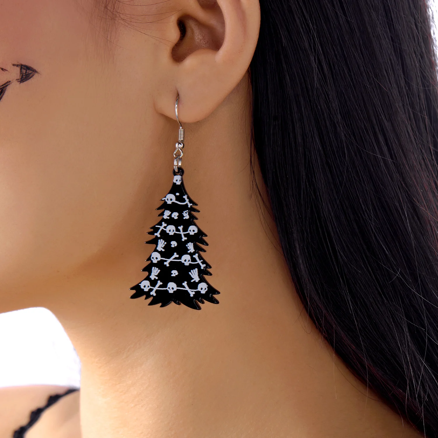 Punk Halloween Geist Ohrringe für Frauen Acryl Cartoon Blume Tropfen Baumeln Ohrring Nette Weiße Geist Urlaub Schmuck Geschenke – Detail 10