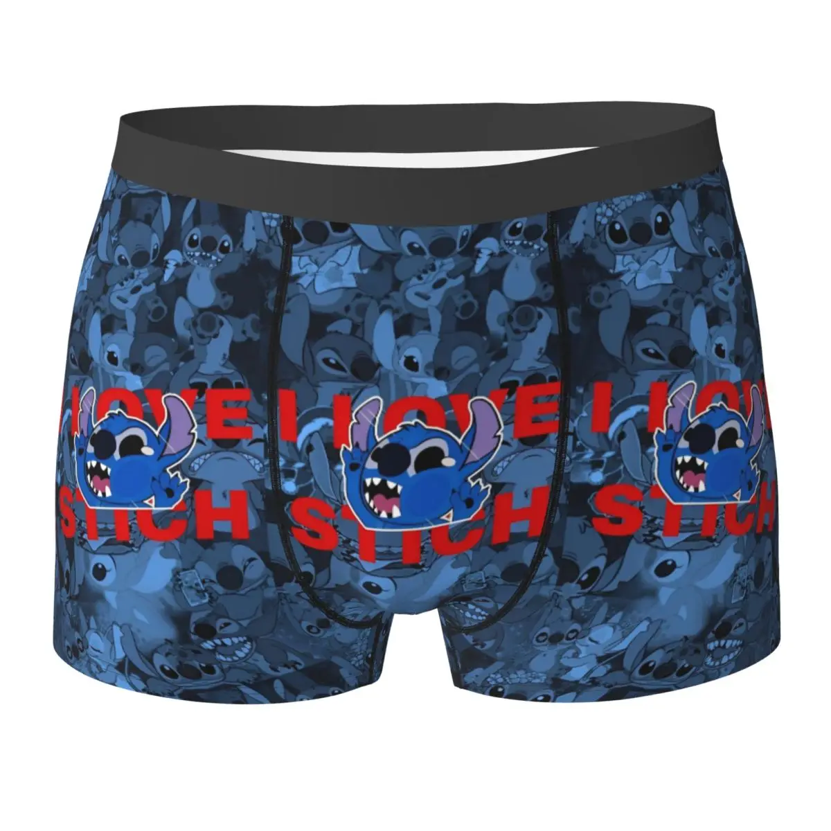 

Stitch And Angel Boxer Shorts Pouch Underwear Hot Sale Custom DIY Shorts Briefs Novelty Male Underpants Plus Size 2XL