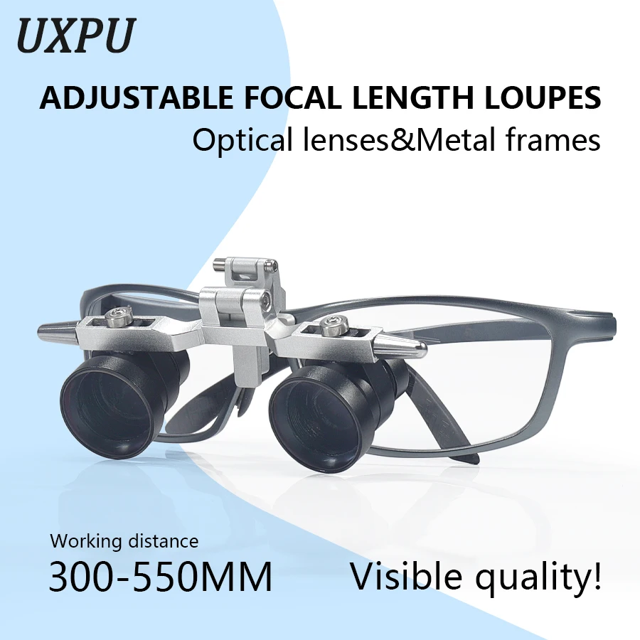 

Dental Loupes Adjustable Focal Length Loupes 2.5X/3.5X Binocular Magnifier For Dental Surgery Oral Examination Optical Loupes
