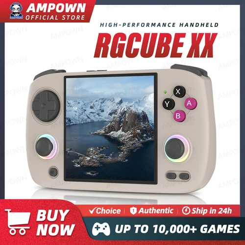 ANBERNIC RG CUBEXX ハンドヘルドゲームコンソール 3.95 インチ IPS スクリーン Linux システムビデオ出力 WiliWili オンラインプレイ RGCUBEXX 電子ブックリーダー