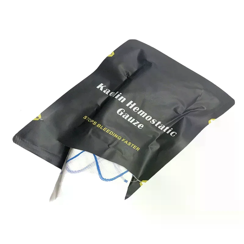 Hemostatic Kaolin Gauze Combat Emergency Trauma Z-Fold Soluble For Ifak Tactical Military First Aid Kit Medical Wound Dressing - view 2
