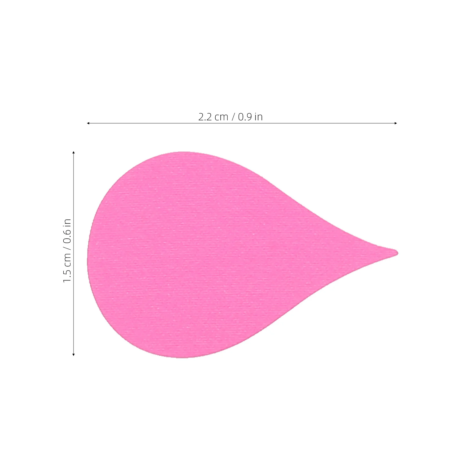 Fluorescent Teardrop Stickers Adhesive Labels Blank Writable Surface for Kitchen Food Storage Jars Containers Classroom Library