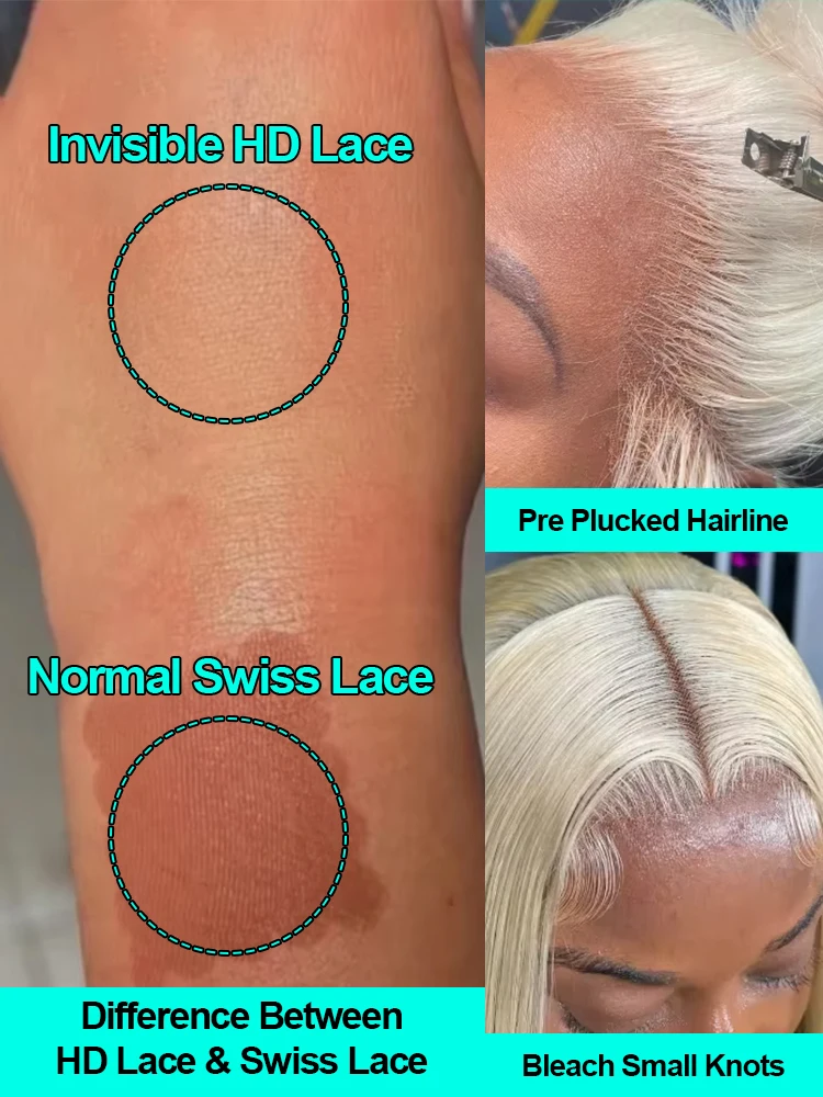 250 Density 613 Honey Blonde Body Wave 13x6 HD Lace Frontal Wigs Human Hair Brazilian 13x4 Lace Front Wig Preplucked 30 40 Inch image 4