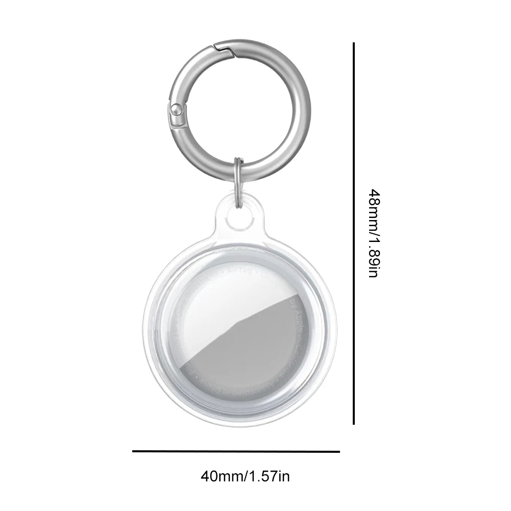 เคสสำหรับ Apple airtag ฝาครอบป้องกันเคส TPU สำหรับผู้ถือ airtag พร้อมพวงกุญแจพวงกุญแจเคสป้องกันการกระแทก