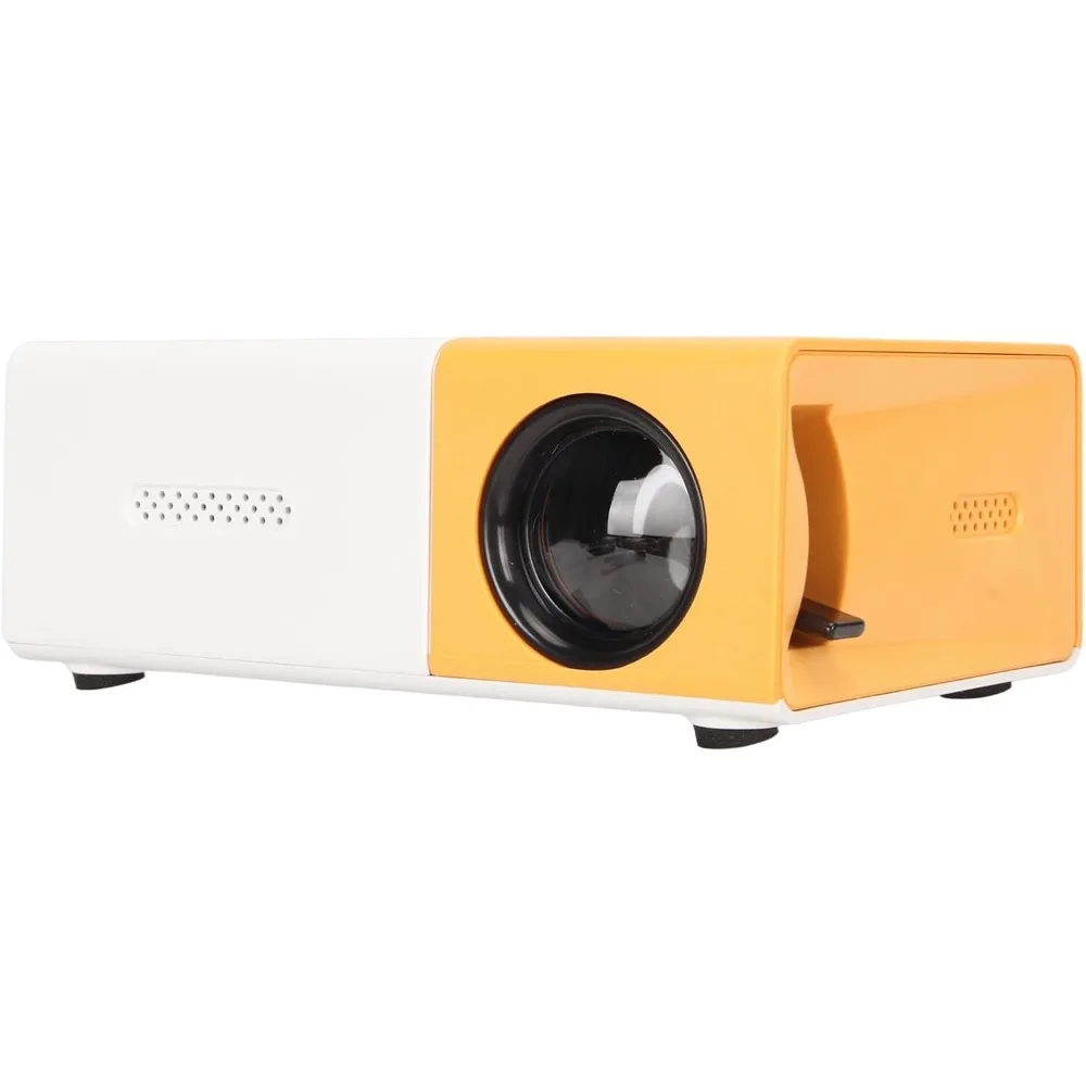 Mini Projector 1080P Support AV VGA HD USB Remote Control, Portable, Compact Size, Rich Interface, Up to 60in Projection Size