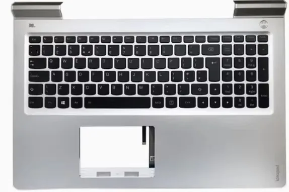 غطاء جديد لجهاز Lenovo Ideapad 700-15IS xiaoxin700 rui7000 E520-15 غطاء خلفي LCD للكمبيوتر المحمول أسود/غطاء إطار LCD/مسند اليد/المفصلات #5