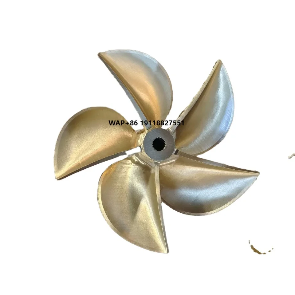 

New Condition 5-Blade Semi-Immersion Outboard Propeller Essential Stainless Steel Aluminium Copper Marine Supply for Boats
