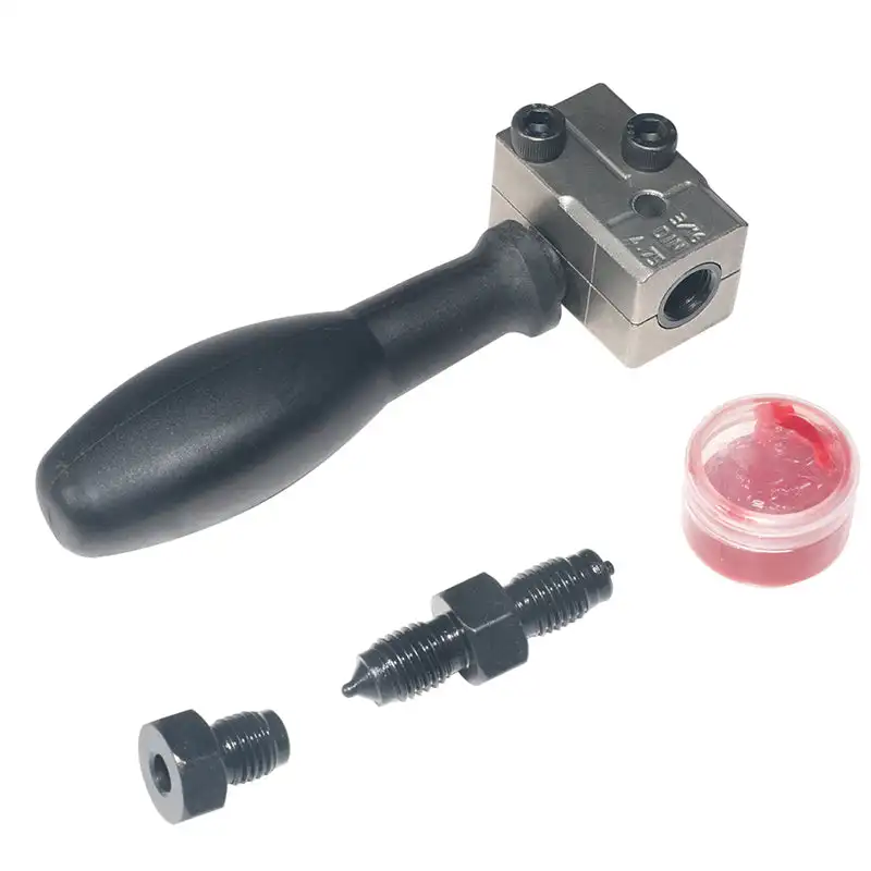 

3/16inch Double Flaring Tool Metal Handheld Brake Line Double Tool for Motorcycle Automotive Truck Brake Line Flaring Tool